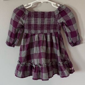 Ruffle Butts Purple and Gray Dress